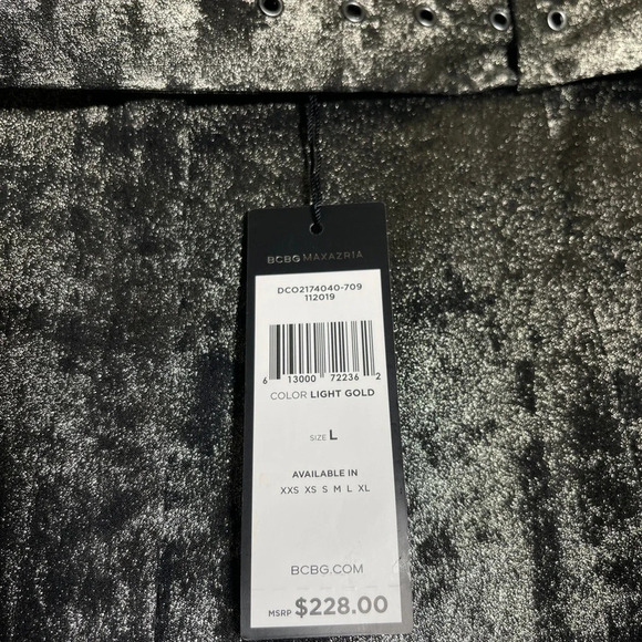 BCBGMaxAzria Black & Gold Wide Leg Pants - Picture 4 of 9